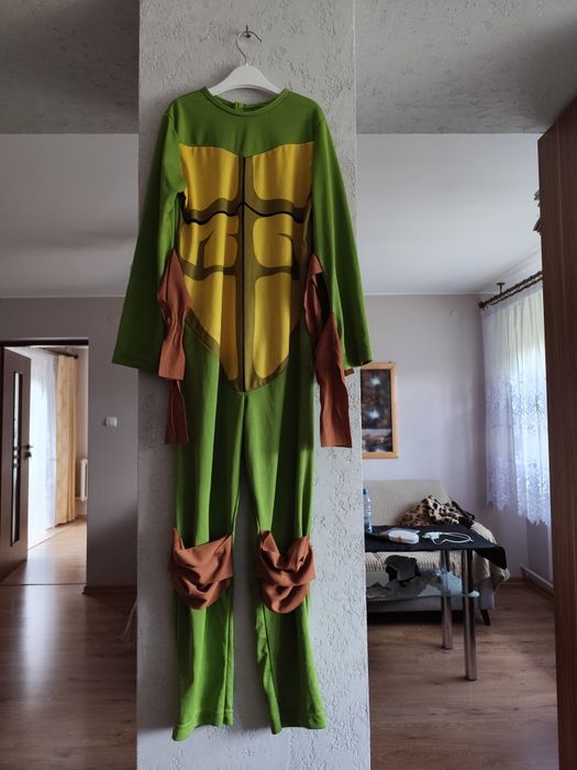 Jednoczęściowe przebranie Żółw Ninja na Halloween rozm 128.