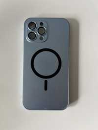 Metalowy case obudowa Iphone 13 Pro Max niebieski