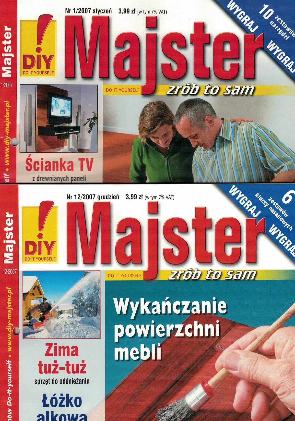 poszczególne numery pisma MAJSTER gazeta dla majsterkowiczów