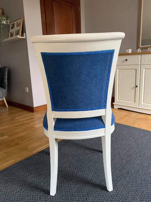 Krzesło drewniane, białe