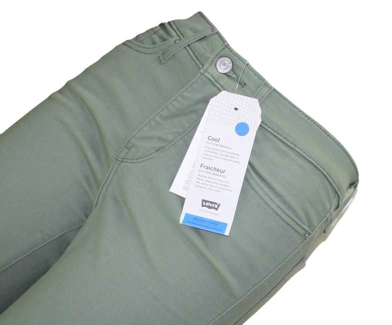 Damskie spodnie Levi's 311 Skinny Capri rurki 3/4 nowe Levisy oryg W27