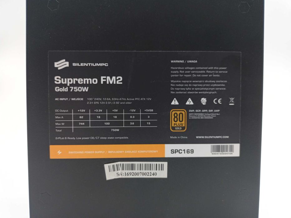 Zasilacz SilentiumPC Supremo FM2 750W