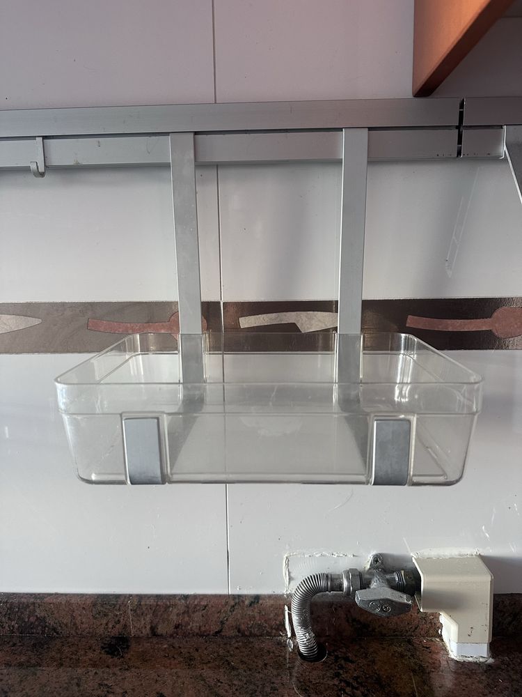 Calha de arrumação IKEA com acessórios – inox