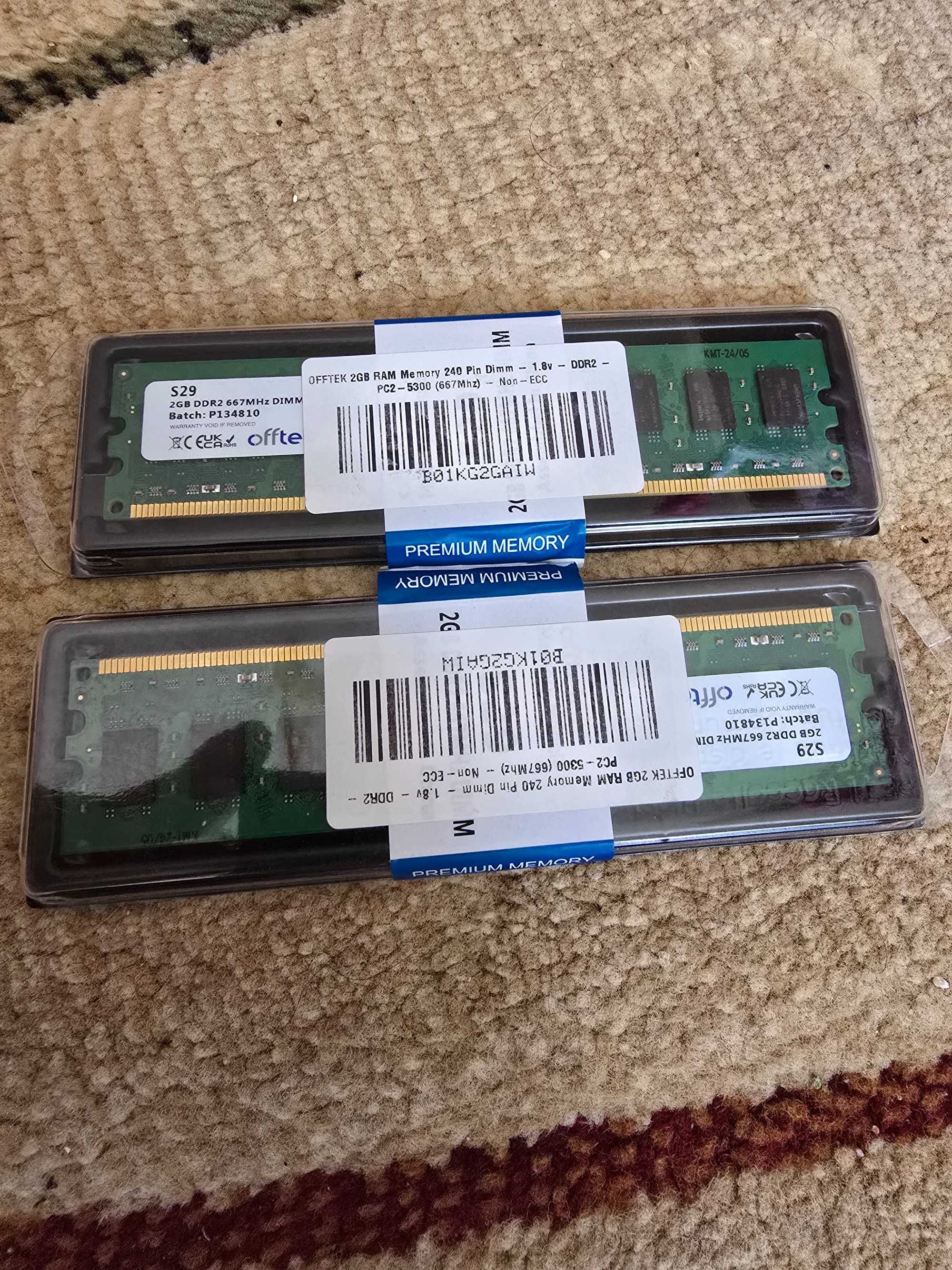 Pamieci 2x 2gb Ddr2 Pc2-5301