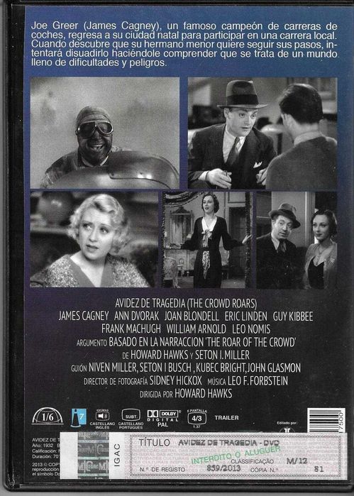 Avidez de Tragédia (Heróis da Pista) (1932)