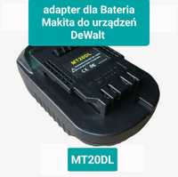 Adapter Przejściówka konwerter z Makita 18V do narzędzi Dewalt 18V