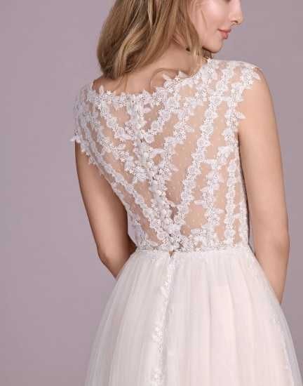 SUKNIA ŚLUBNA boho rustykalna r.36/38+WELON Elizabeth Passion 4420 ORG