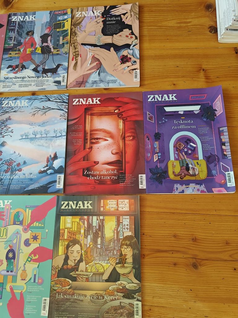 Miesięcznik Znak wybrane numery z lat 2023, 2024, 2025