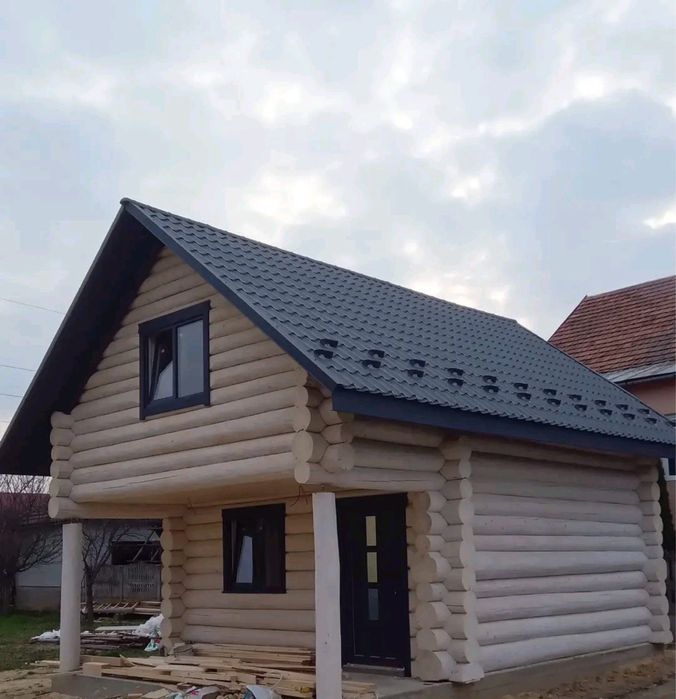 Будинок з дикого зрубу, дикий зруб