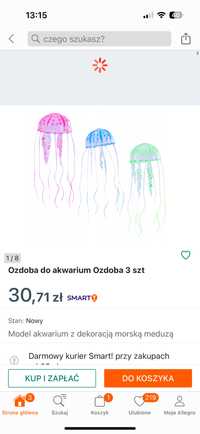 Ozdoby do akwarium meduzy nowe