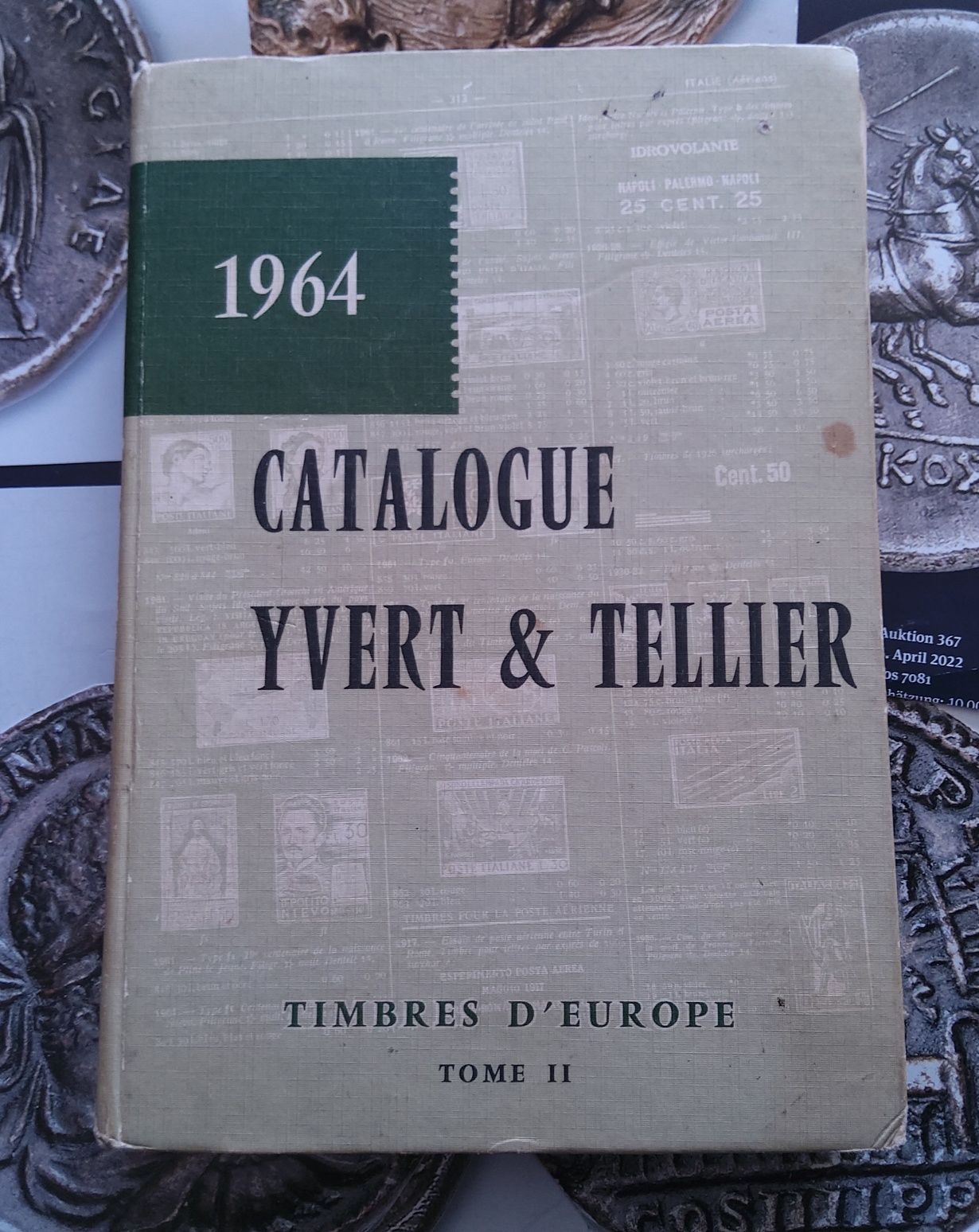 16524#Catálogo selos da Europa antigo em Francês até o ano 1964