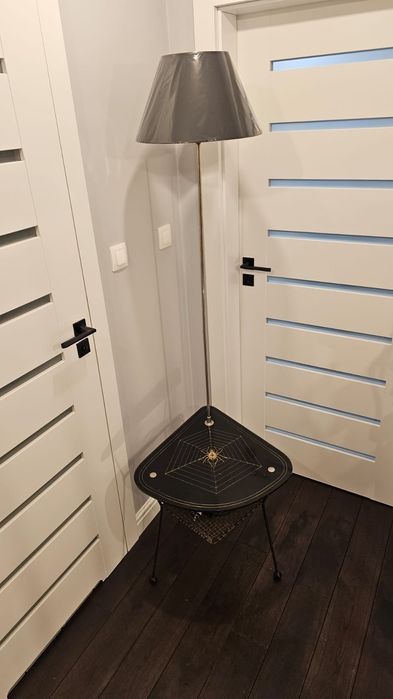 Lampa unikat gazetnik podłogowa UNIKAT PRL vintage