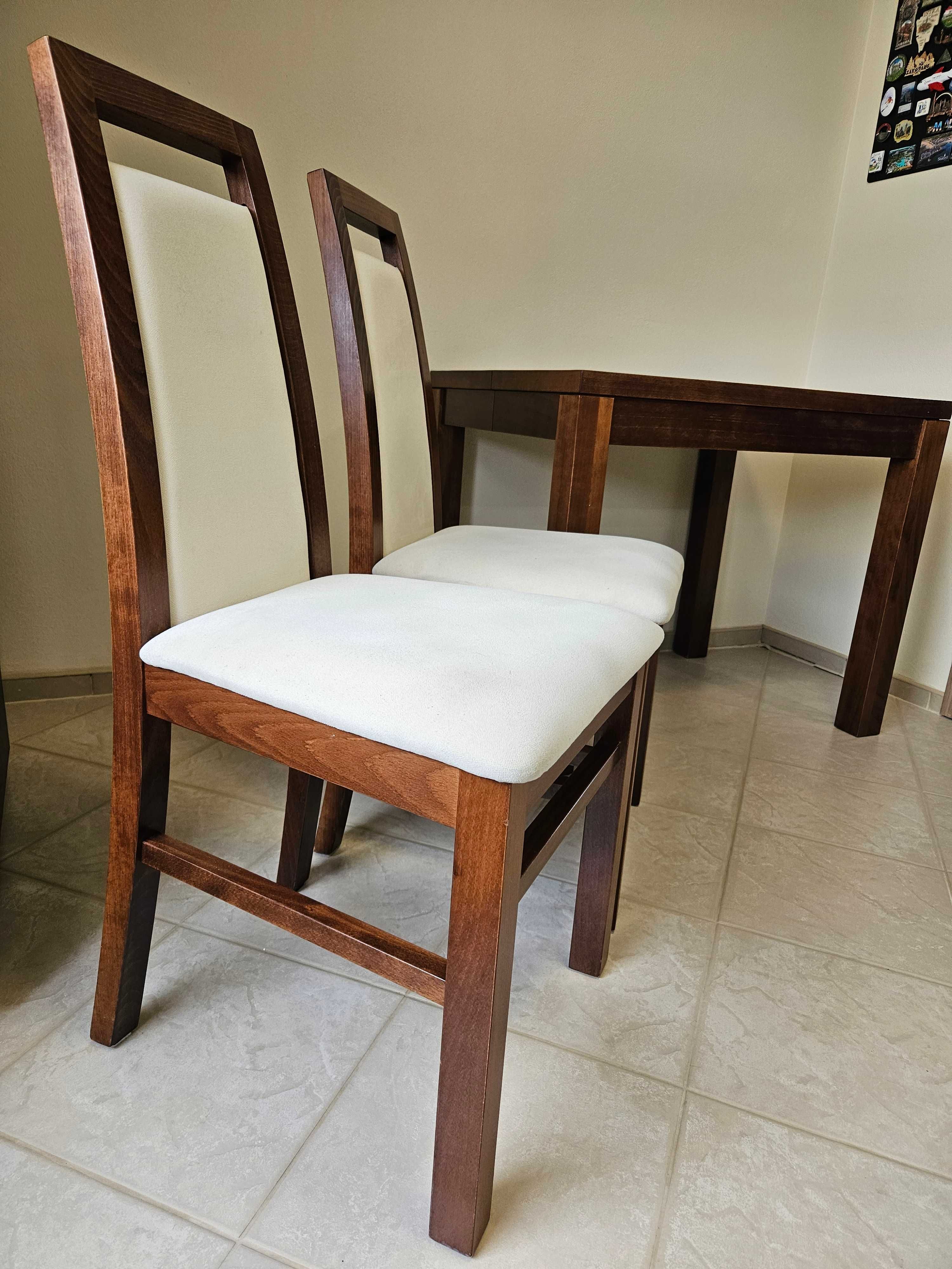 Stół drewniany MODERN + 2 krzesła