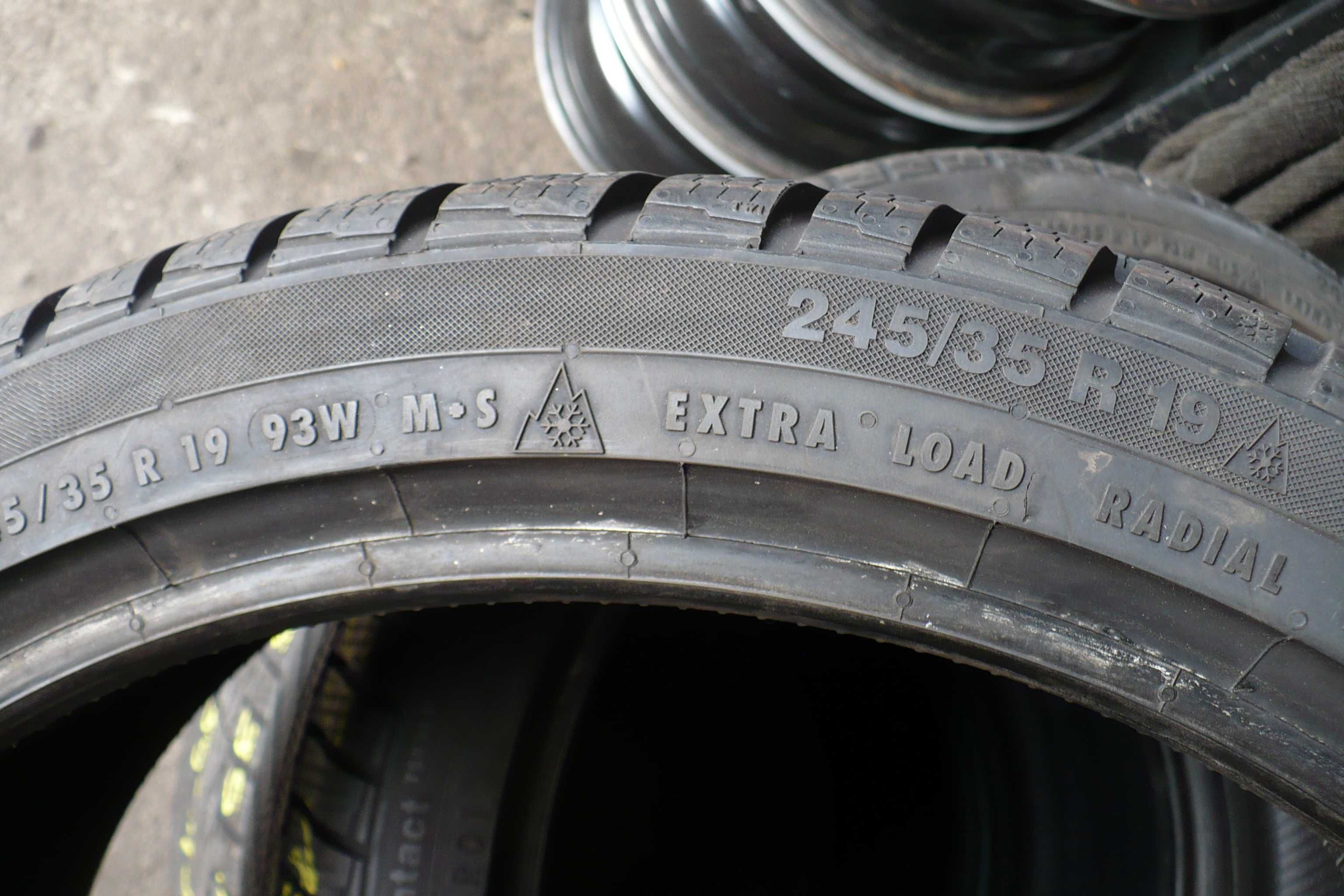 Opony Continental TS830P 245/35R19 93H Zimowe 6mm 2szt. 2015r.