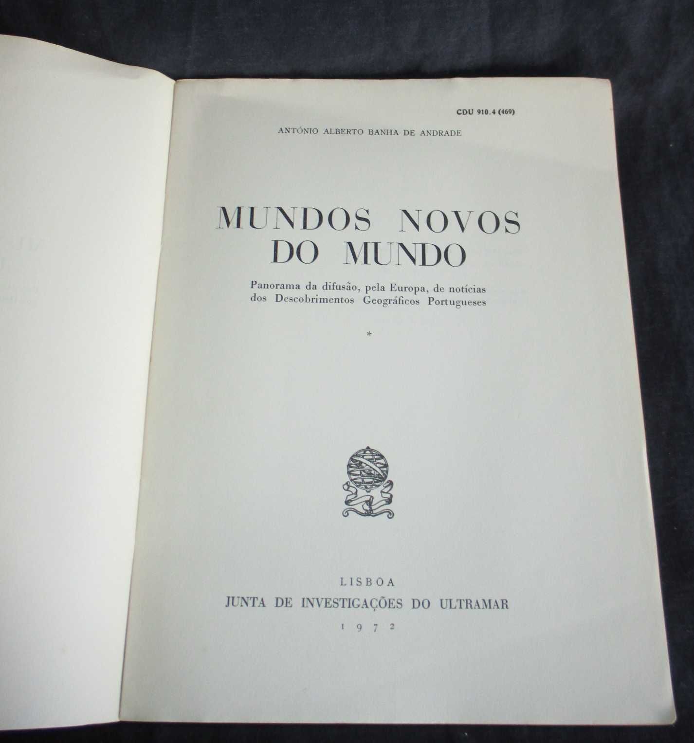 Livros Mundos Novos do Mundo Banha de Andrade