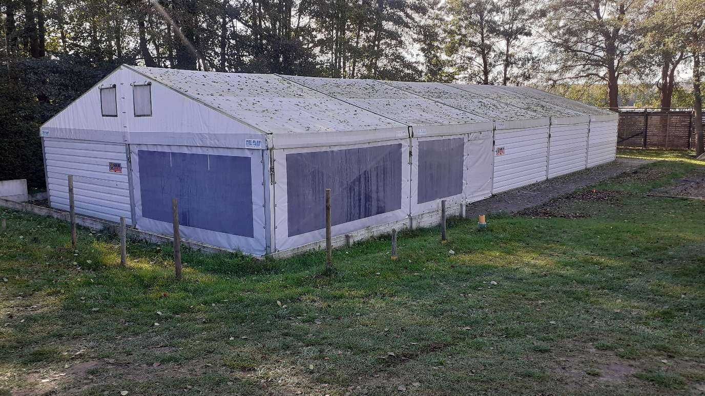 hala namiotowa namiot magazynowy hangar magazyn 10x25 250 m² używana