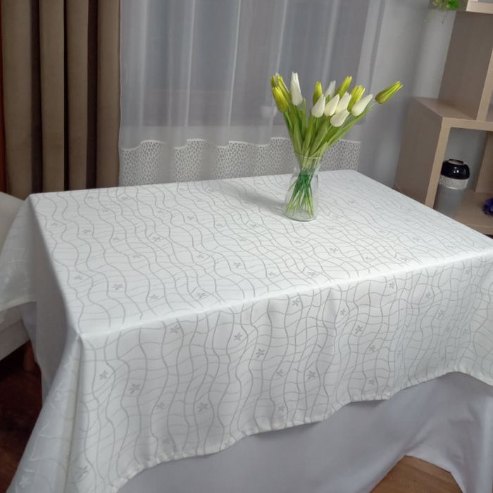 Obrus tkanina Lemir krem 130x180 cm