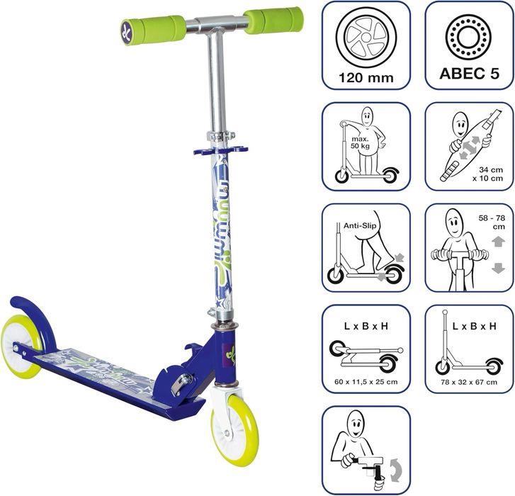 Самокат Muuwmi Kids Scooter 120 мм ABEC 5, до 50 кг.