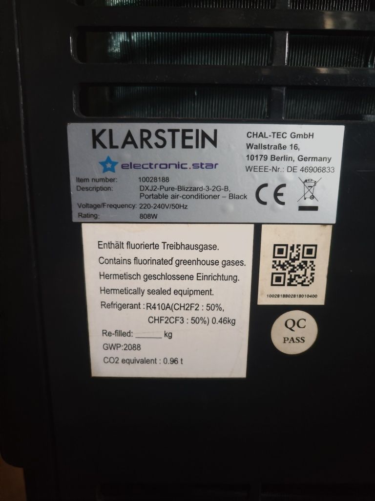 Klimatyzator Klarstein 7000BTU