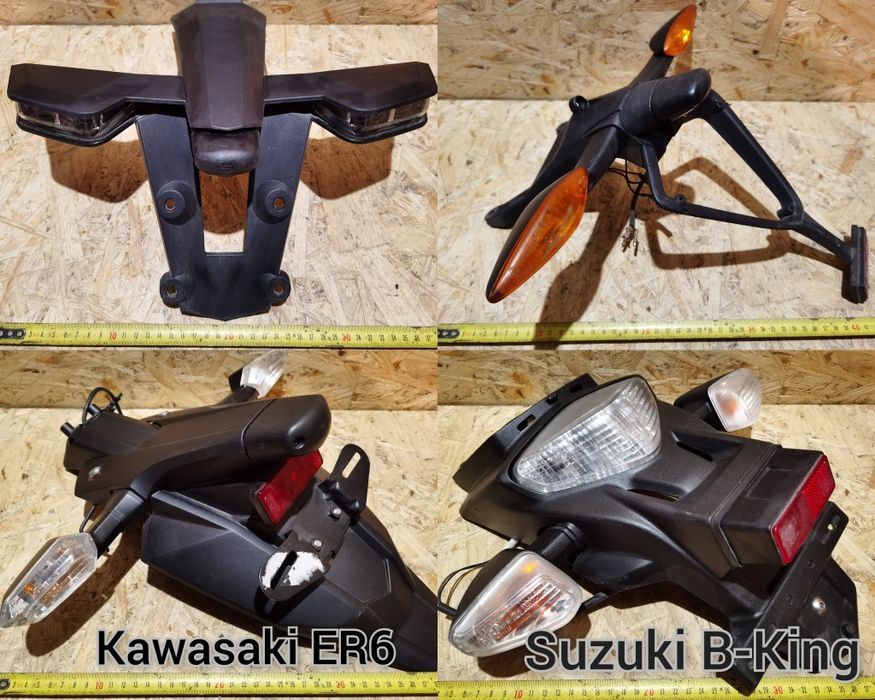 Повороти, стоп. Інше. Kawasaki. Suzuki. Yamaha. Honda.