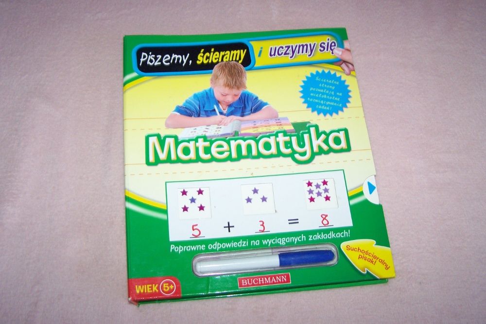Matematyka piszemy ścieramy i uczymy się nauka cyfr liczenia