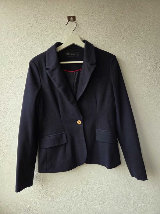 Blazer azul escuro da Mo, tamanho S