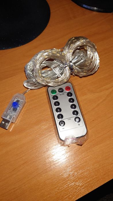 Гірлянда штора РОСА 3М*3М Світлодіодна, USB, 300 LED, Нова, 8 режимів