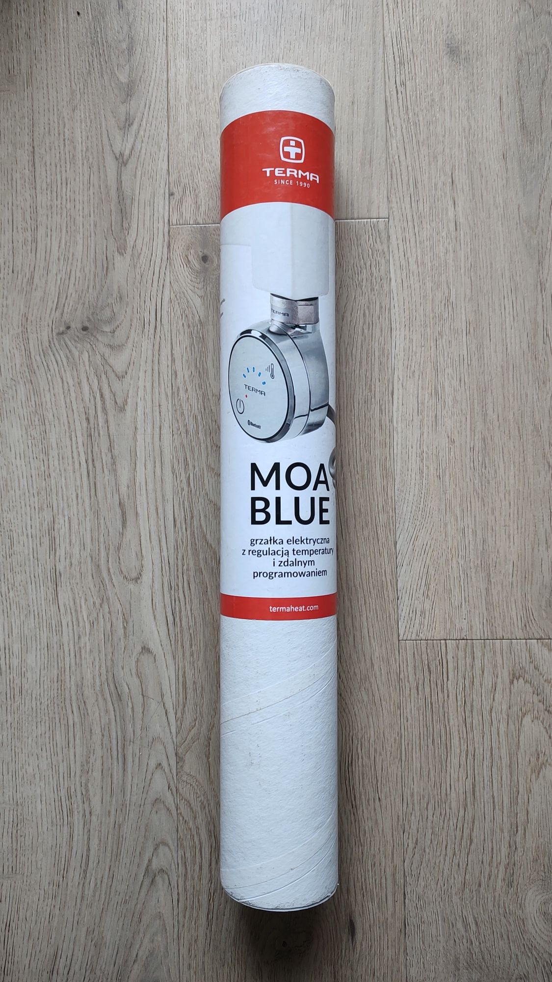 Terma MOA BLUE 300W chrom z Bluetooth grzałka elektryczna do grzejnika