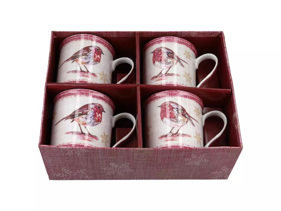 Komplet 4 kubków Rudzik Leonardo England 250 ml