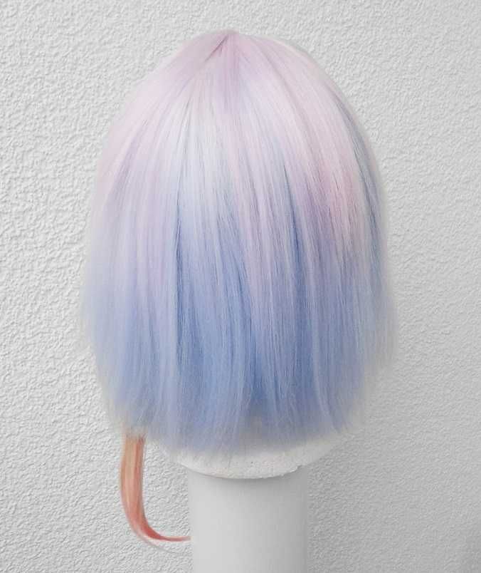 Cyberpunk Lucy Edgerunners Kolorowa pastelowa peruka cosplay wig