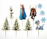 Zestaw do dekoracji tortu na masie Kraina Lodu FROZEN Figurki ELZA