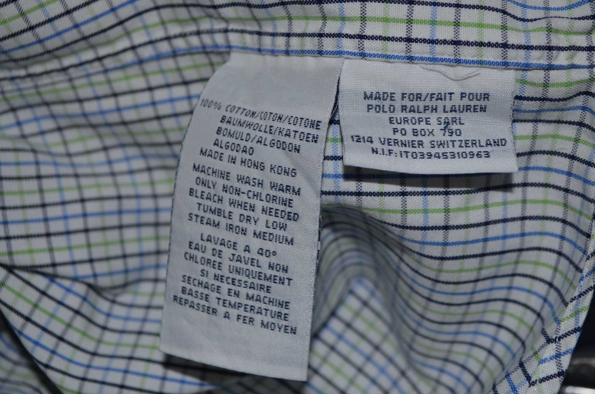 Рубашка RALPH LAUREN Men Button Down Oxford  Size 15.5 Vintage Сорочка