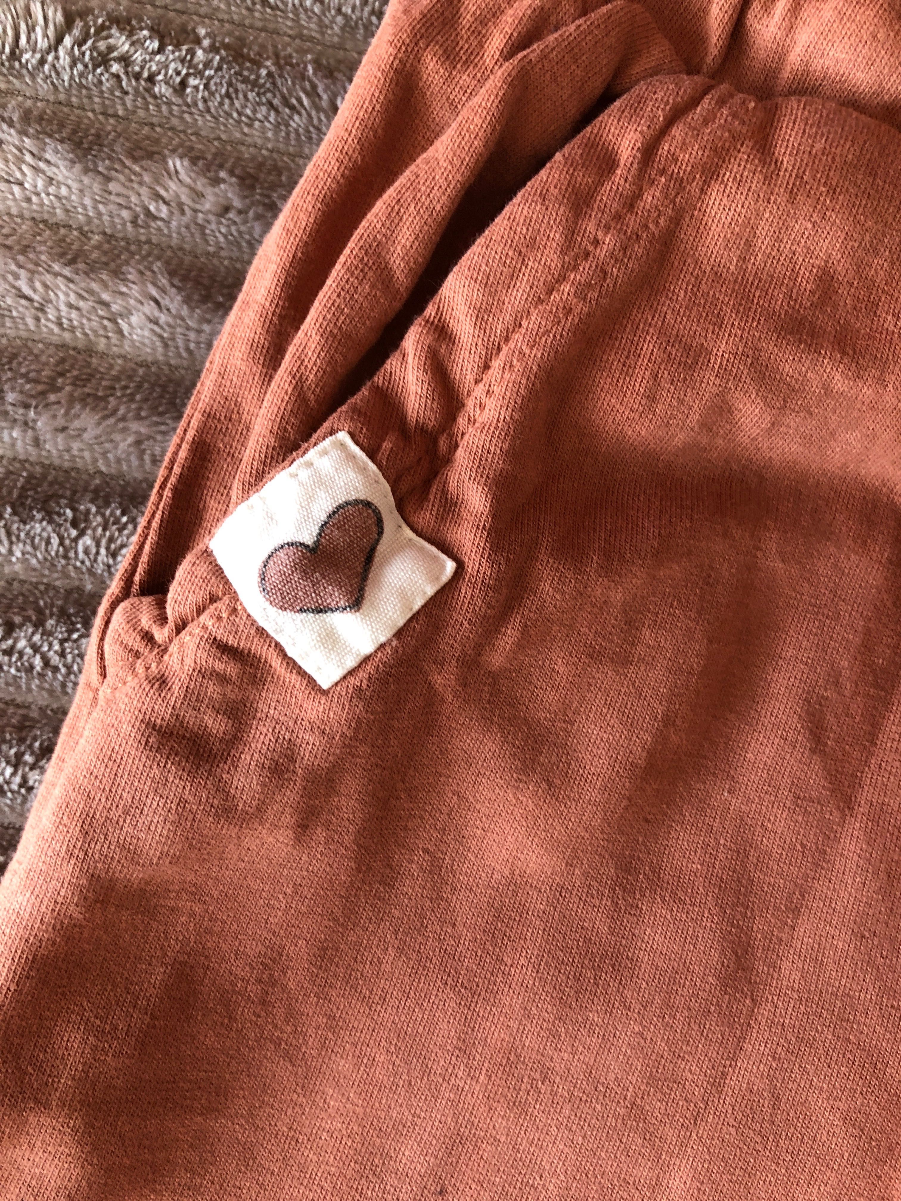 Spodnie dresowe karmelowe dla dziewczynki, rozmiar 110, Pepco