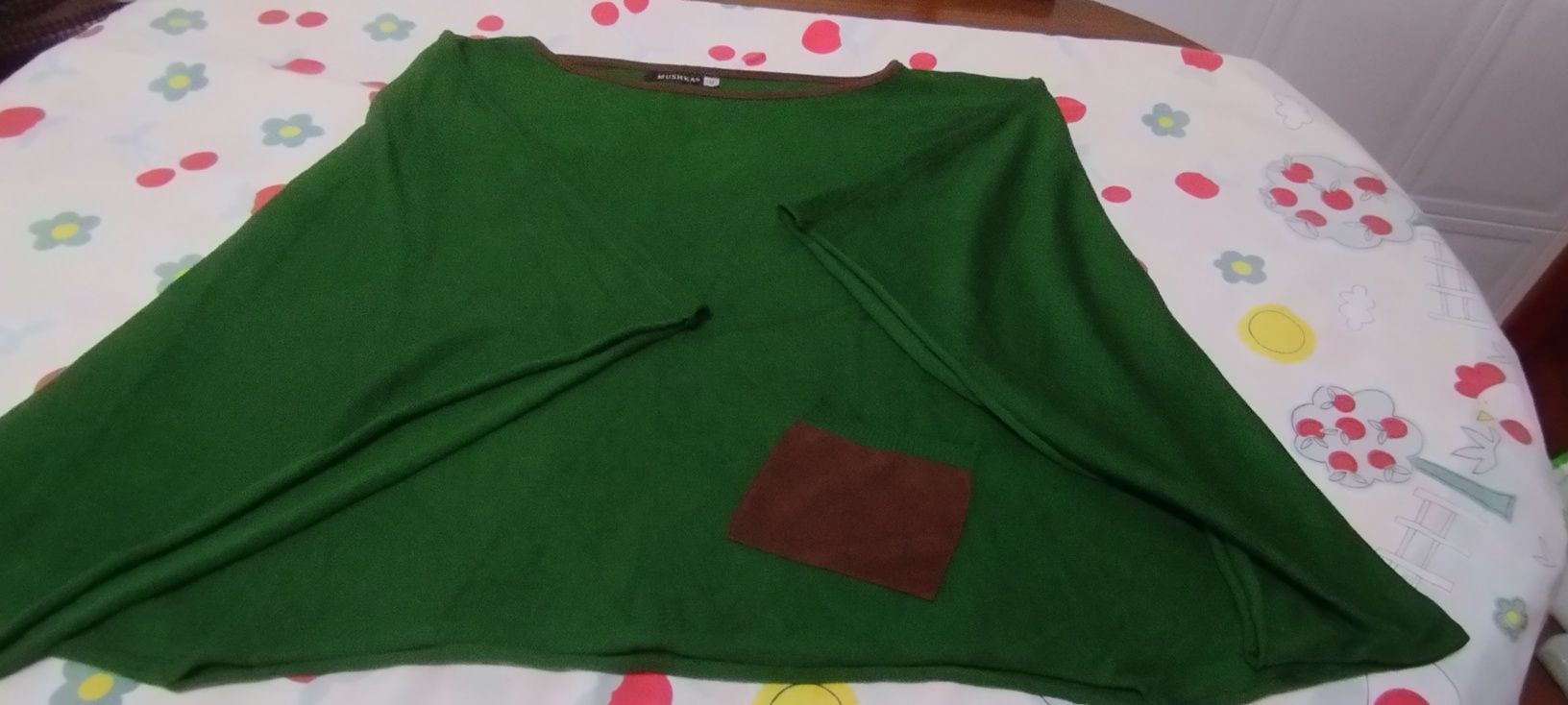 Poncho verde caqui