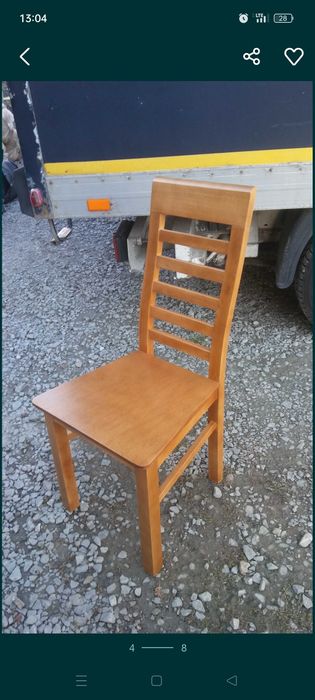 Krzesło, drewniane do salonu, nowe  z gwarancją