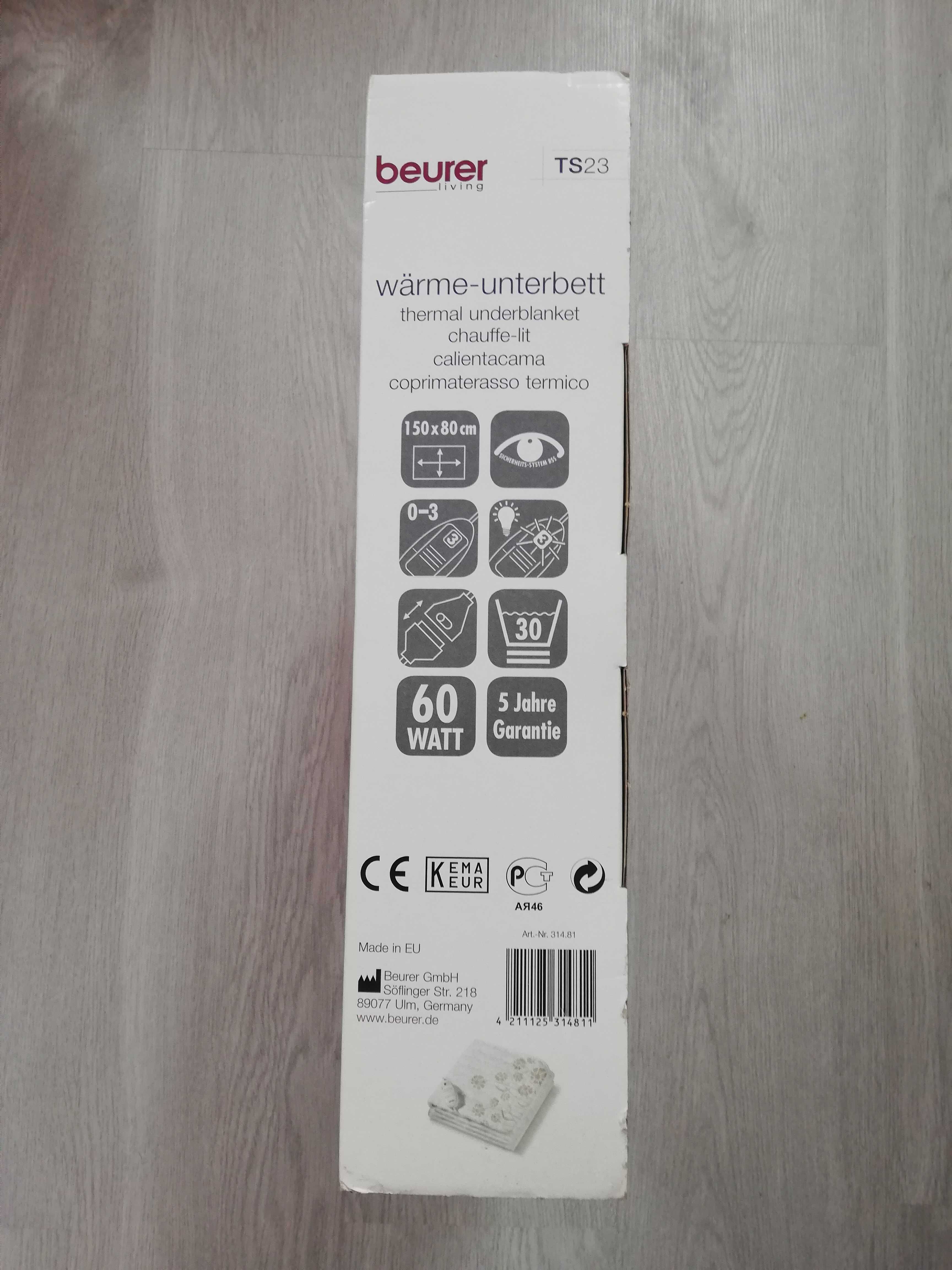 koc elektryczny na łóżko Baurer TS 23