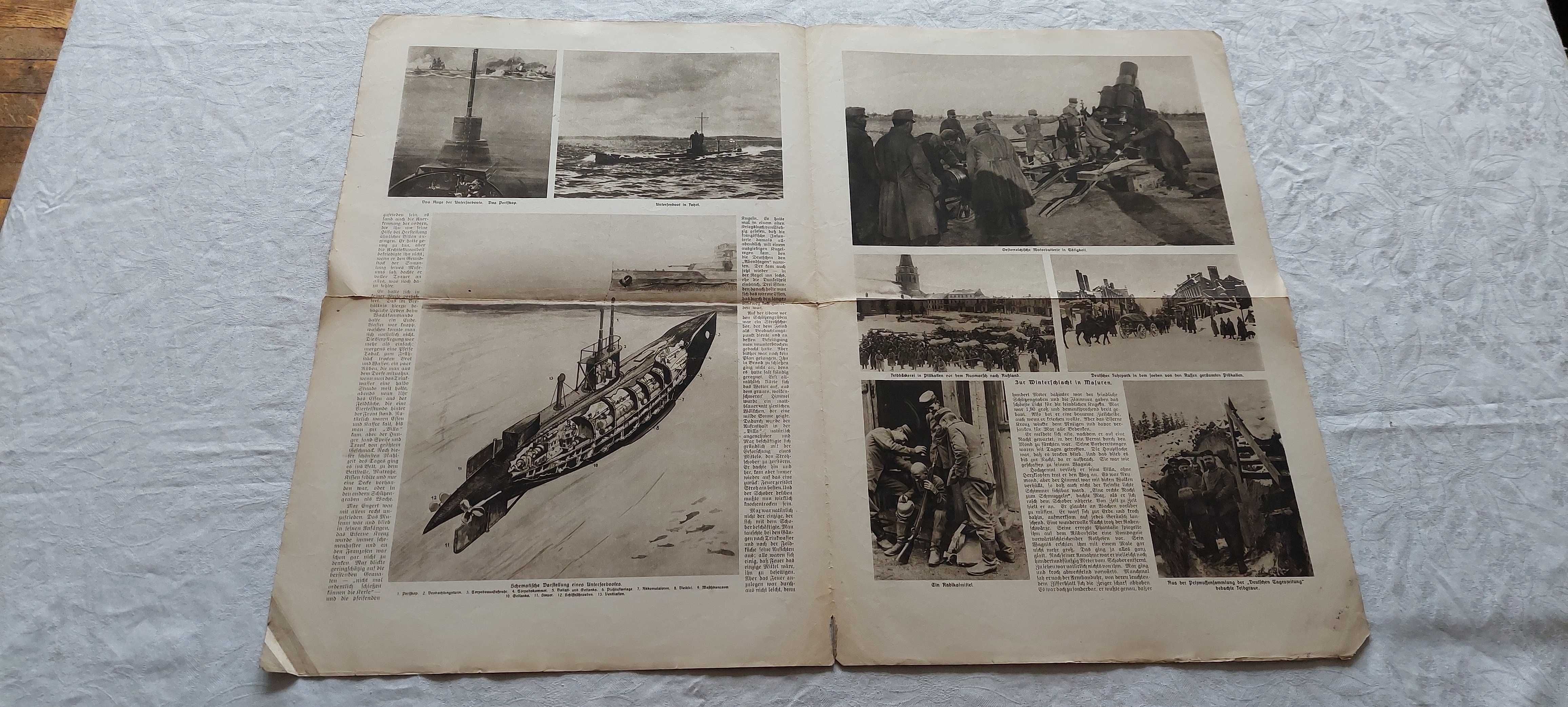 Kriegsbilder (nr 8,9) 1915 -pruska gazeta wojenna