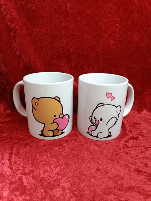 Kubek Dudu kubek Bubu dla pary zakochanych, przyjaciół,best friends