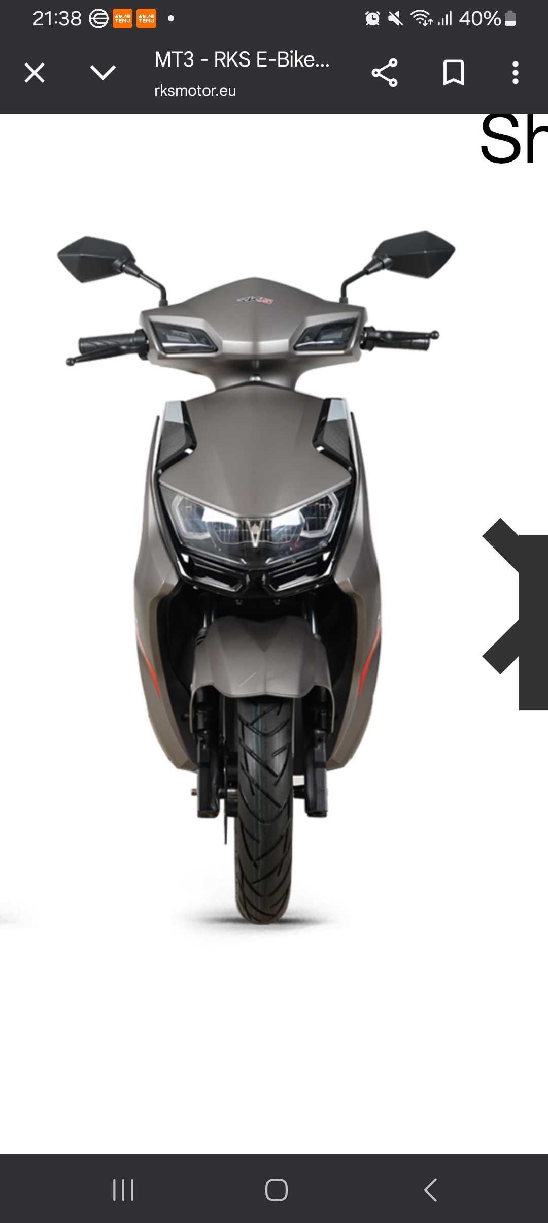 Mota eletrica m.t3 rk