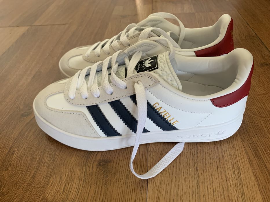 Жіночі кросівки Gucci x Adidas Gazelle White