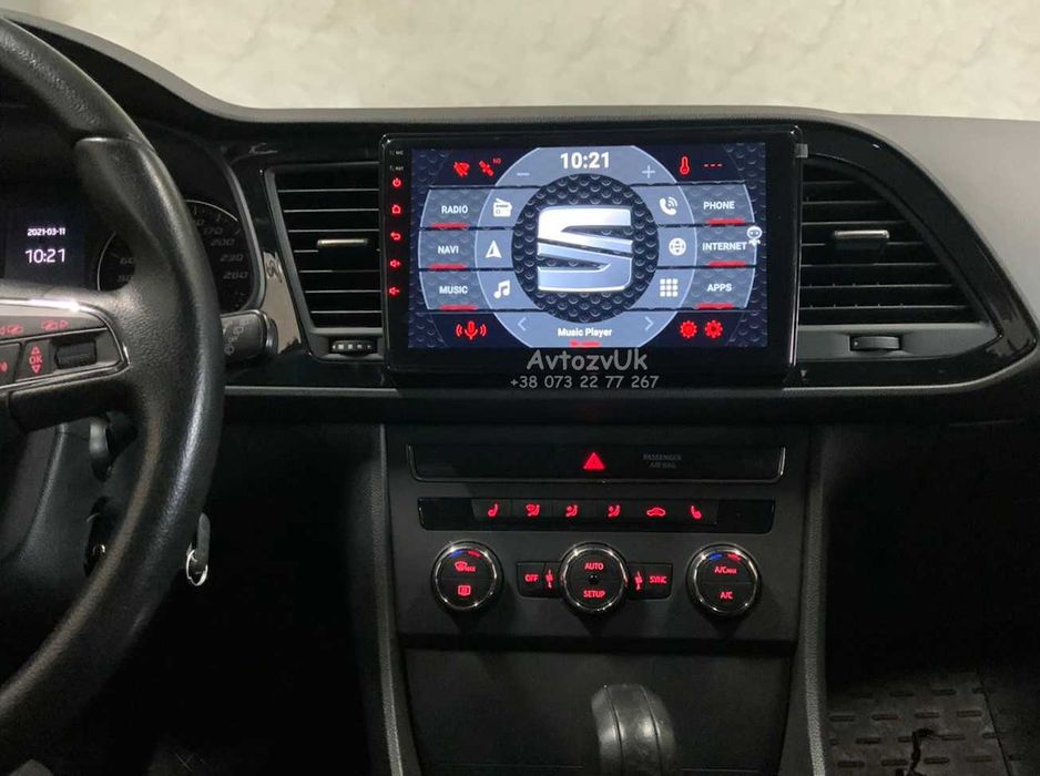 Android 14 LEON Seat ATECA GPS Сеат Леон Атека 2 din CarPlay Магнитола