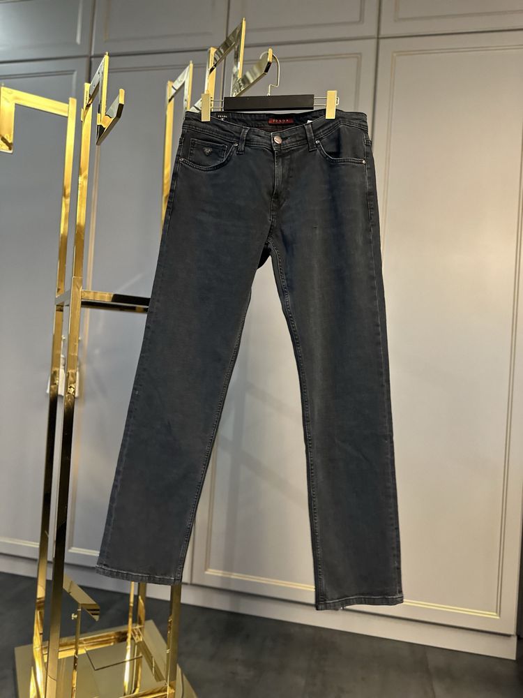 Мужские джинсы prada прада чоловічі штани прямі джинси regular