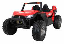 Auto na akumulator Jeep 2-osobowy Pilot 4x4 24V + Tablice Imienne Czer