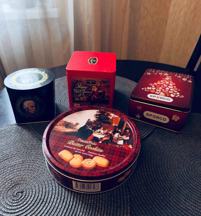 Жестяні коробки, коробки з-під цукерок, коробки з-під печива, коробки