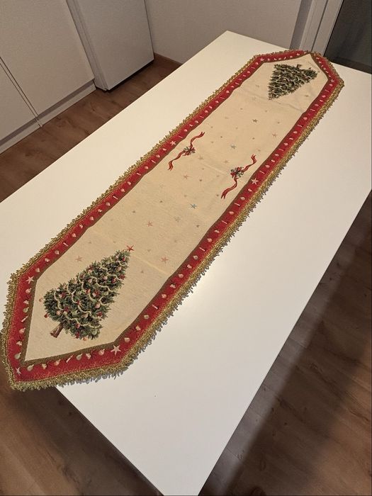 Conjunto de toalha e caminho de mesa de Natal