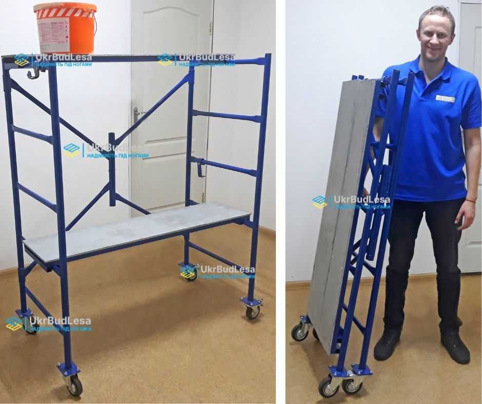 Вишка тура пересувна/Риштовка на колесах/Риштування/Підмостки Мастерок
