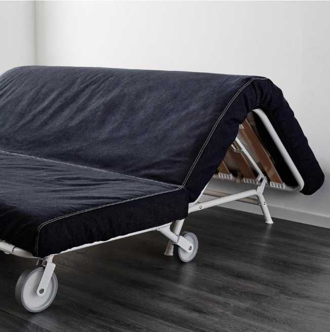 Sofá-cama 2 lugares (IKEA / PS LEVOS) Vansta azul escuro