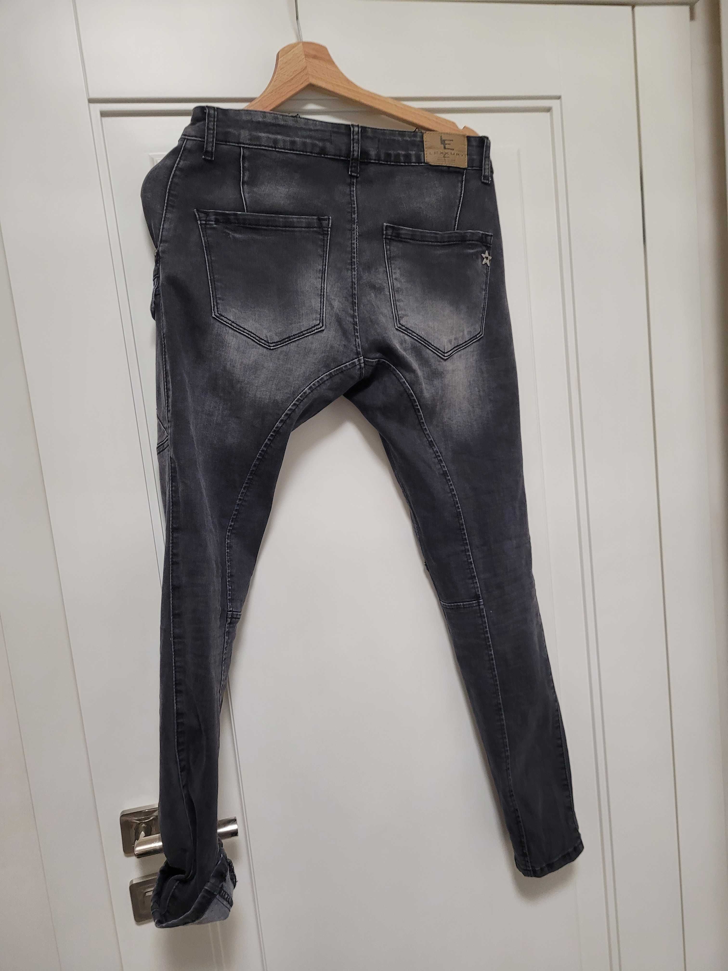 Spodnie jeansowe czarny jeans