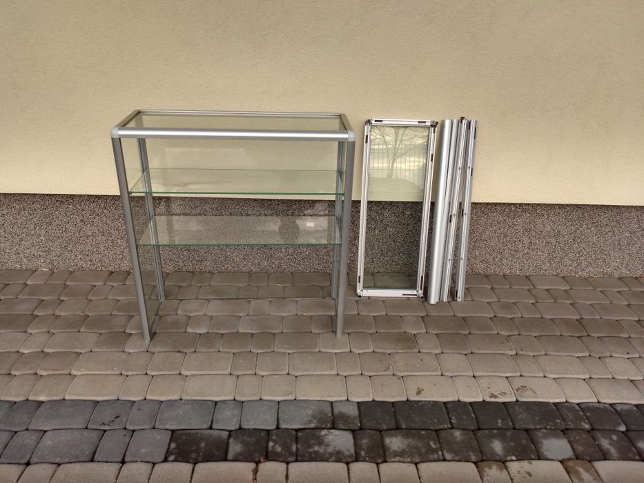 Pułka aluminiowa przeszklona