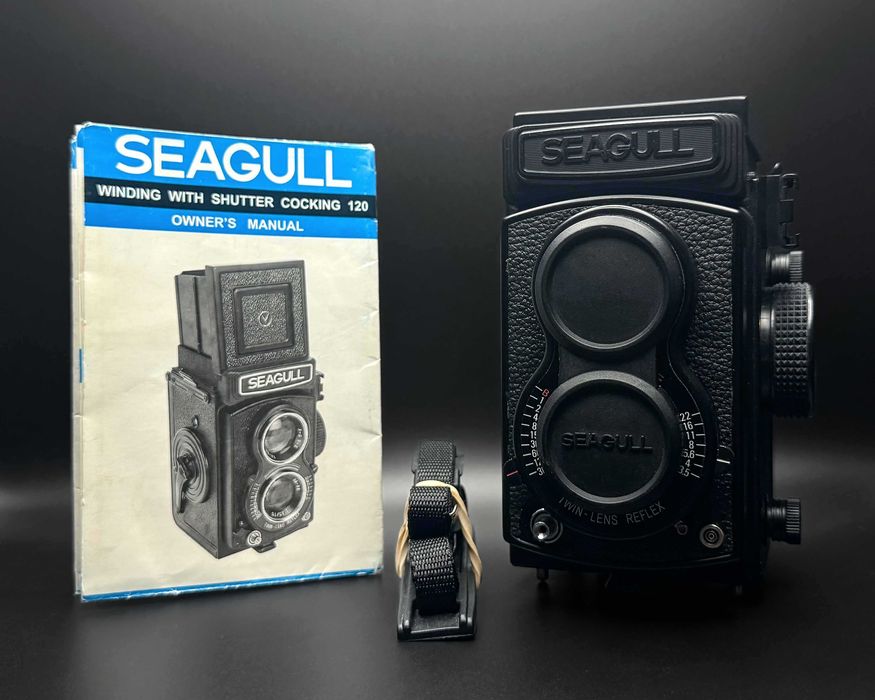 Seagull 4A-105 - Câmara TLR - inclui bolsa Lowepro